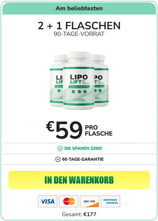 LipoLift  3 Bottle Price